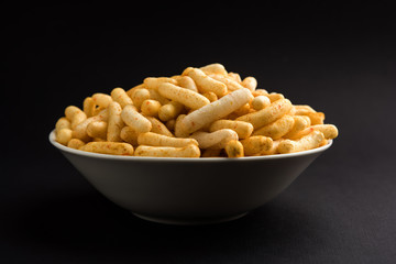 Kaddu or Pumpkin Kheer Or Bhoplyachi Kheer in Marathi and gummadikaya payasam in Telugu, Garnished with dry fruits. served in a bowl over moody background. Selective focus
