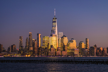 Obraz premium New York Skyline at Sunset