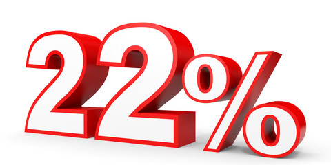 Twenty two percent off. Discount 22 %.
