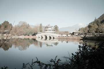 Obraz premium Black Dragon Pool (Old Town of Lijiang, Yunnan, China)