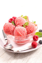 berry fruit ice cream