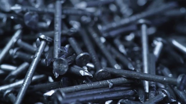 Background of nails close-up.
