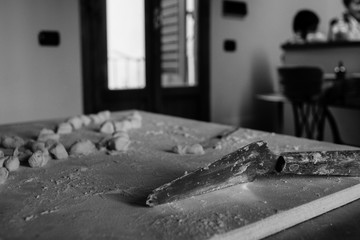 Italian traditional culture kitchen utensil ready to be used with any pasta combination.