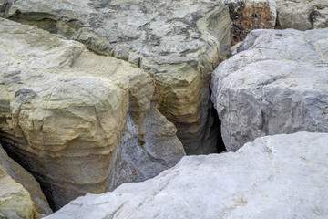 Fototapeta na wymiar The big rocks created the cavity
