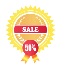 Sale Premium Promotion Label Special Offer 50 