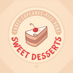 cake Logo sweet dessert