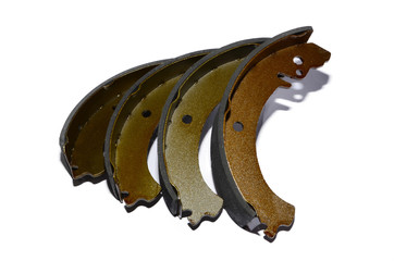 detail for the repair of a machine, a product made of metal, a spare part on a white background,