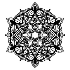 Mandalas for coloring  book. Decorative round ornaments. Unusual flower shape. Oriental vector, Anti-stress therapy patterns. Weave design elements. Yoga logos Vector.