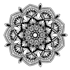 Mandalas for coloring  book. Decorative round ornaments. Unusual flower shape. Oriental vector, Anti-stress therapy patterns. Weave design elements. Yoga logos Vector.