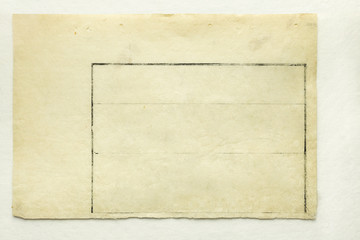Blank page of an ancient Japanese book, background texture