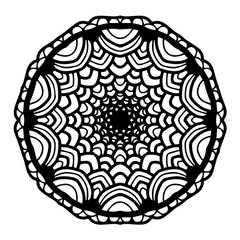 Mandalas for coloring  book. Decorative round ornaments. Unusual flower shape. Oriental vector, Anti-stress therapy patterns. Weave design elements. Yoga logos Vector.