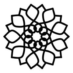 Mandalas for coloring  book. Decorative round ornaments. Unusual flower shape. Oriental vector, Anti-stress therapy patterns. Weave design elements. Yoga logos Vector.