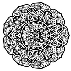Mandalas for coloring  book. Decorative round ornaments. Unusual flower shape. Oriental vector, Anti-stress therapy patterns. Weave design elements. Yoga logos Vector.