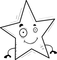 Cartoon Star Smiling