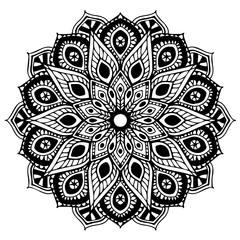 Mandalas for coloring  book. Decorative round ornaments. Unusual flower shape. Oriental vector, Anti-stress therapy patterns. Weave design elements. Yoga logos Vector.