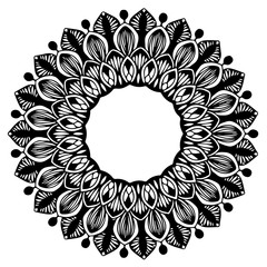 Mandalas for coloring  book. Decorative round ornaments. Unusual flower shape. Oriental vector, Anti-stress therapy patterns. Weave design elements. Yoga logos Vector.