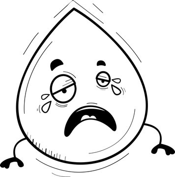 recommend clip art: Cartoon Waterdrop Crying