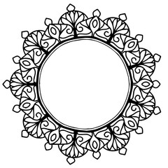 Mandalas for coloring  book. Decorative round ornaments. Unusual flower shape. Oriental vector, Anti-stress therapy patterns. Weave design elements. Yoga logos Vector.