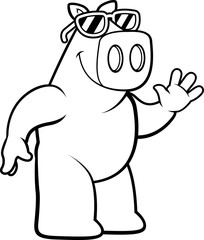 Cartoon Pig Sunglasses