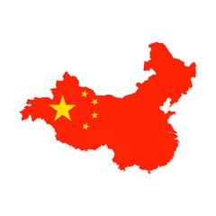 China flag map