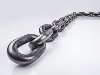 Obraz premium metal alloy steel chains for industrial use