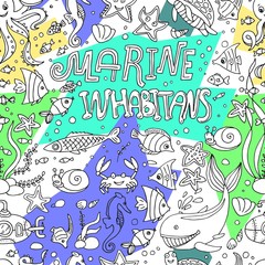 illustrations marine inhabitans