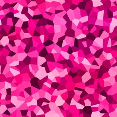 Bright fuchsia pink polygone abstract seamless background