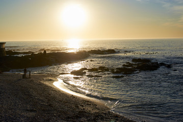waterside walkway and seaview at Camps bay