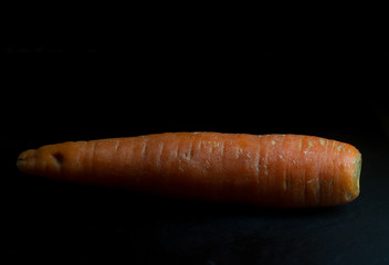 Carrot isolate on Black background
