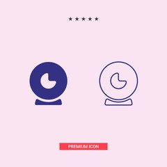 Web camera, in trendy flat style isolated on white background