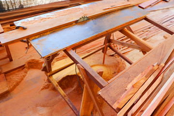 woodworking's little working tools on a dusty table