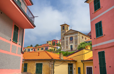 Chiesa Stella Maris - Church With Colorful Houses Of Picturesque