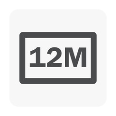 Fototapeta premium resolution icon black