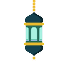 Obraz premium Islamic Style Colored Lantern Illustration Design