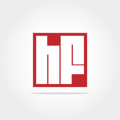 Initial Letter HF Logo Design