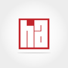Initial Letter HA Logo Design