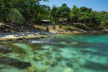 Racha Island in Phuket, Thailand. The most beautiful island in Phuket, amazing landscape and crystal sea water was attracted so many tourist to visit here.