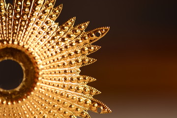 Golden ornamental jewelry