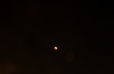 Lunar eclipse, bloody red moon