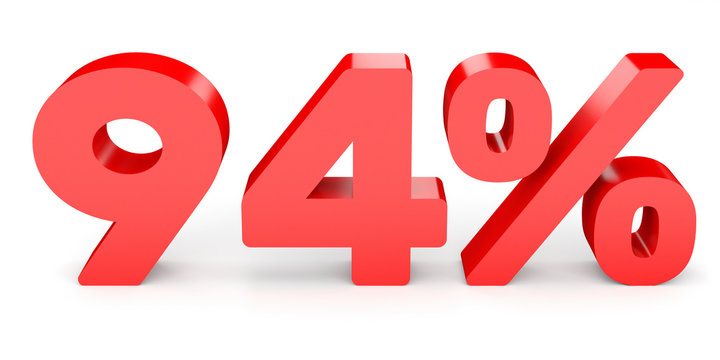 Ninety four percent off. Discount 94 %.