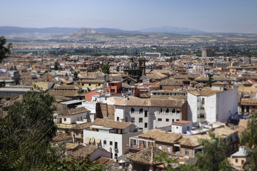 Fototapeta na wymiar Granada aerial view
