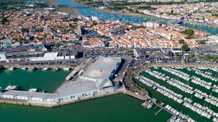 Obraz premium Photographie aérienne de Saint Gilles Croix de Vie en Vendée
