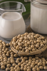Soybeans and milk.