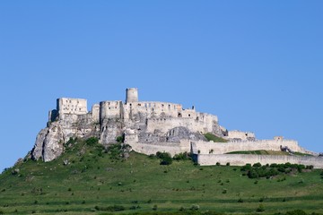 Fototapeta na wymiar View of Spis castle, Slovakia