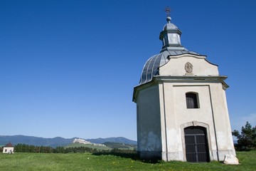 Fototapeta na wymiar chapel by Spis castle, Slovakia