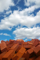 Bricks against the sky