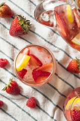 Homemade Berry Rose Sangria