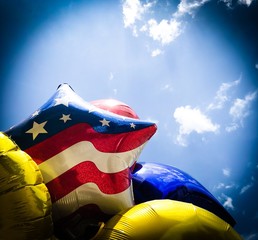 American flag balloons 