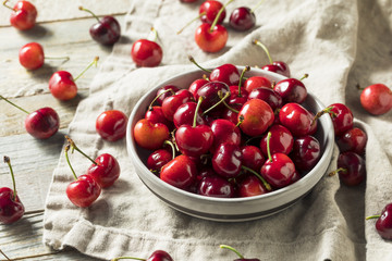 Raw Red Organic Cherries