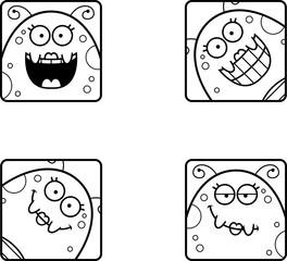 Happy Cartoon Fly Icons